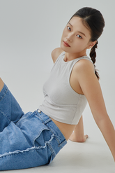 Dannie Ribbed Contour Tank Top